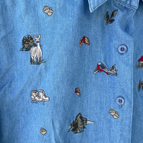 SOLD🔥Vintage NORTHERN REFLECTIONS Camping Button-Down Shirt, Size M - Picture 6 of 6